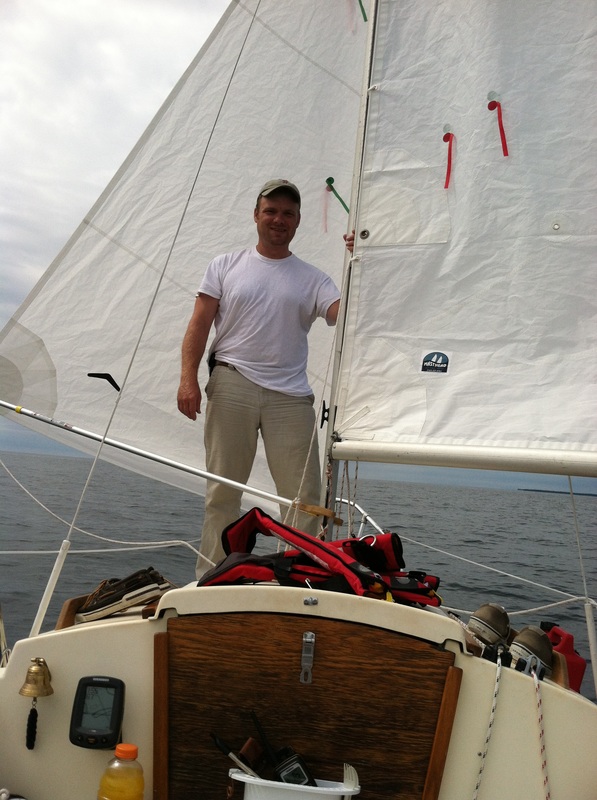 Sailing east side of Washington Island Wisconsin