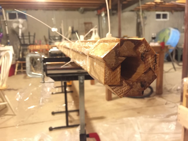 Epoxy SCAMP birdsmouth mast