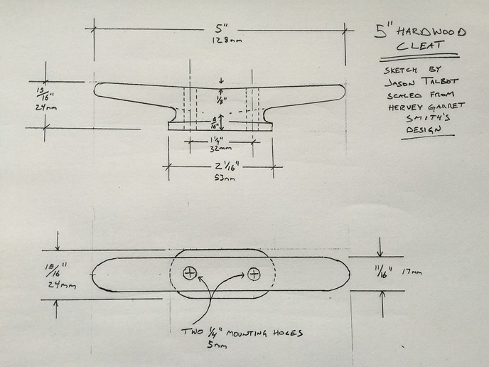 Wooden Cleat Drawing