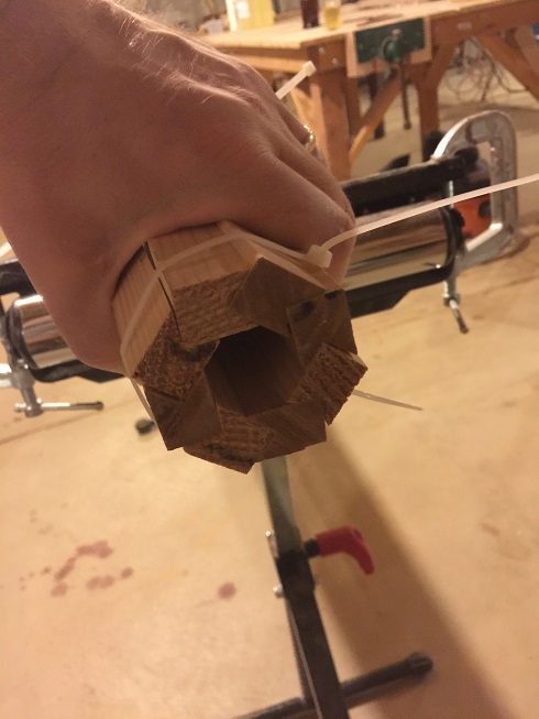 SCAMP birdsmouth mast dry fit
