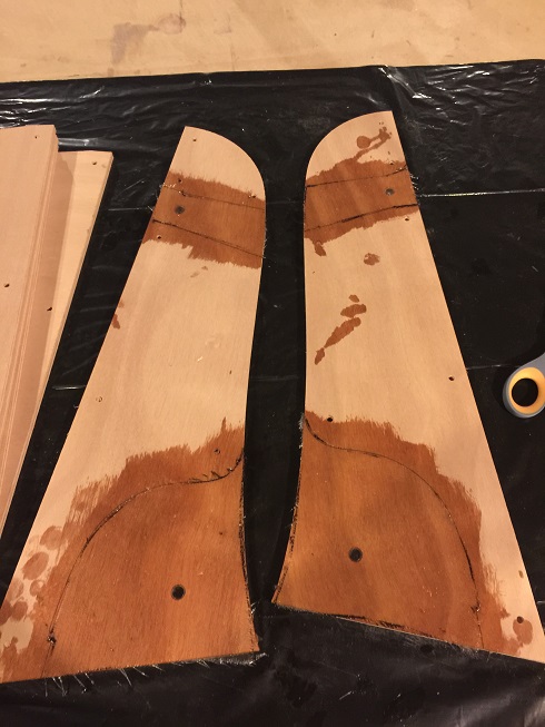 making SCAMP rudder headstock