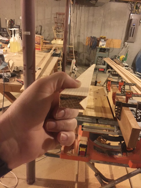 Cutting birdsmouth joint