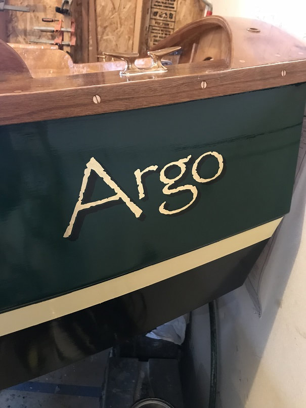 SCAMP boat decal