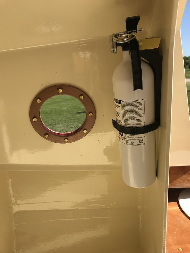 Fire Extinguisher for SCAMP Sailboat