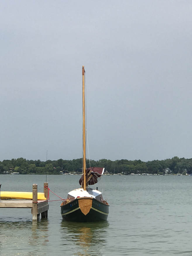 SCAMP Sailboat at the dock