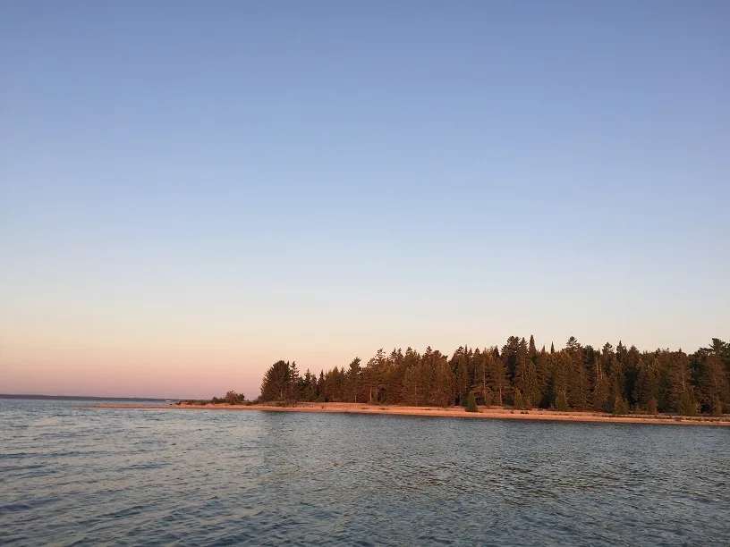 Anchored off Round Island Lake Huron