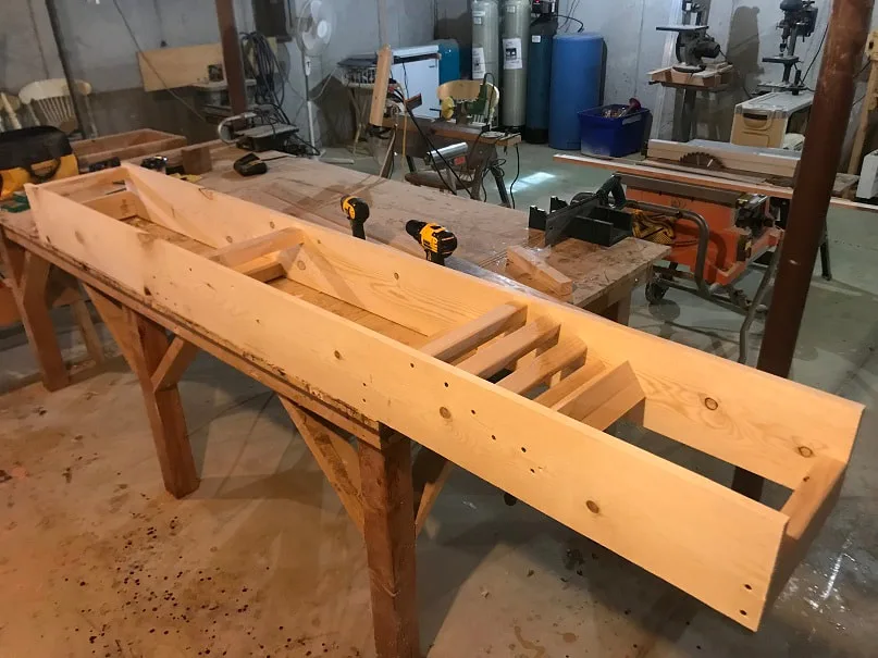 Wooden ski steam bending mold, wooden ski mold, wooden ski steam form