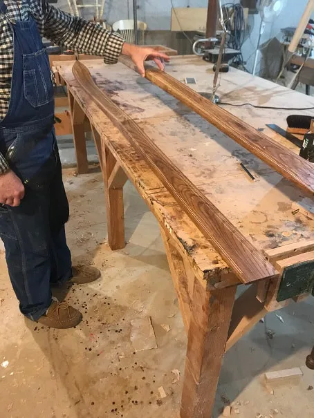 Center of Gravity of Wooden Ski