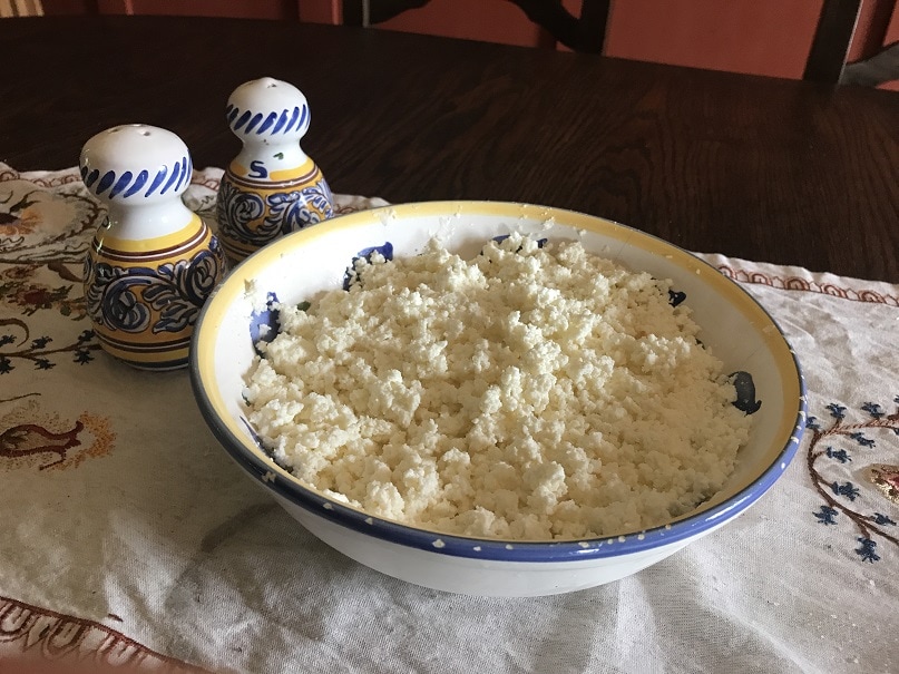 Homemade Ricotta Lemon Cheese