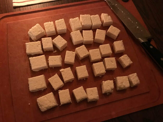 Homemade paneer