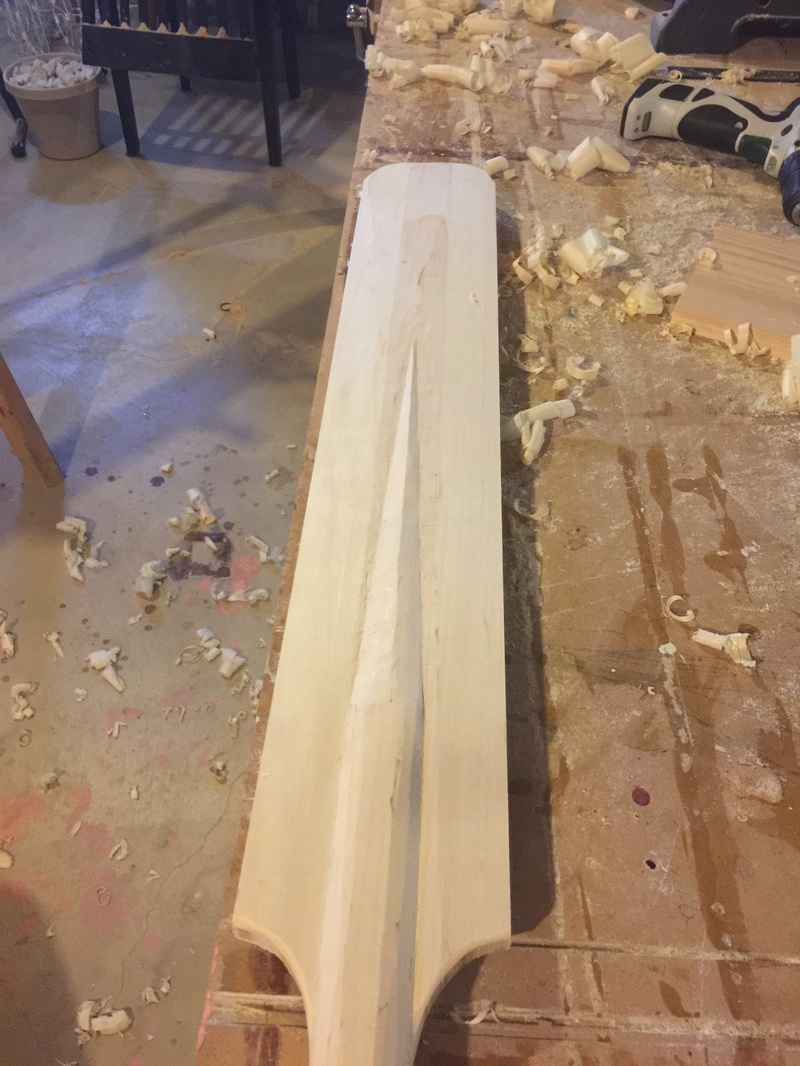 Making wooden oars