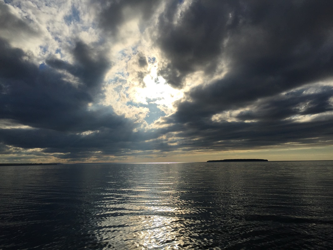 Sailing around Grand Island Lake Superior