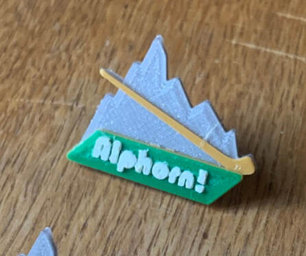 Alphorn Pin