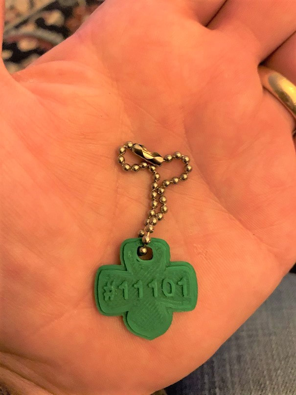 3D Printed Girl Scout Keychain
