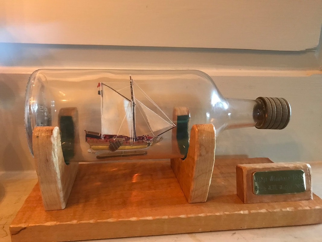 Ship in a Bottle, Amati Golden Yacht completed