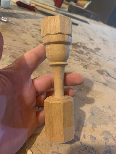 Making an Alphorn mouthpiece, wooden horn mouthpiece